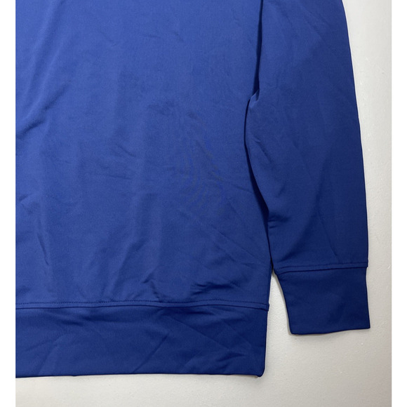 Collars & Co Performance 1/4 Zip Mock Neck Shirt Mens Small Blue Long Sleeve - Picture 5 of 14